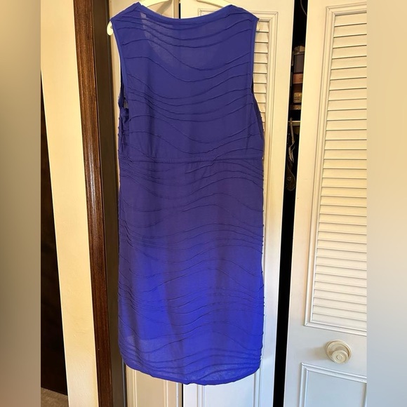 Simply Vera Blue Hi-Lo Lined Dress - Picture 2 of 4